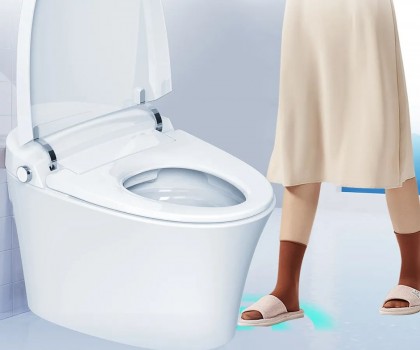 航標新品丨黑科技，凈力沖，雙感沖水·抗菌智能馬桶WZ5011/2