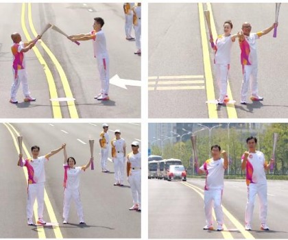 亞運(yùn)火炬?zhèn)鬟f，蒙娜麗莎微笑登場(chǎng)！