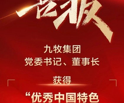 全國表彰！九牧集團(tuán)黨委書記、董事長(zhǎng)獲得“優(yōu)秀中國特色社會(huì)主義事業(yè)建設(shè)者”稱號(hào)